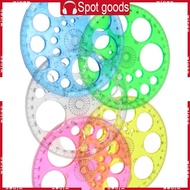 WIN 5 Pieces Mathematics Protractor Circle Template Office Supplies Math Protractor