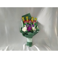 Bouquet chocolate / money / flower / bear / coklat / duit