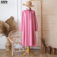 MISHEA KEMEJA TUNIK POLOS BELAH SAMPING 1624 COTT KOSIBO PREMIUM