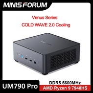 MINIS FORUM Mini PC Gamer Window 11UM790 Pro AMD Ryzen 9 7940HS 77840HS 7735HS 2 * DDR5 5600MHz 2 *