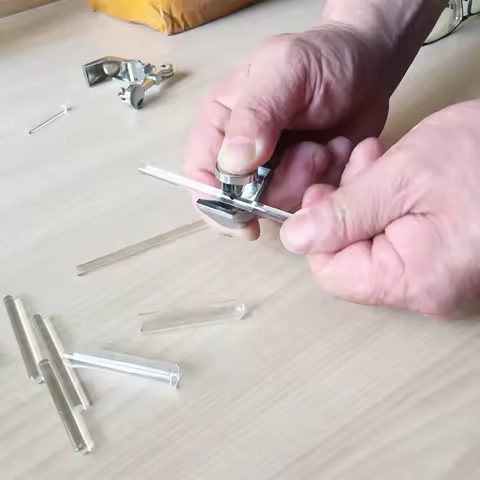 Durable Glass Tube Cutter Silver Plastic Pipe Cutting Tools Kirsite Glass Tube Cutting Machine for M
