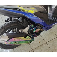 Honda Vario 150 Accessories Cover Titanium Coolant Cover & Exhaust Cover Set Package Vario150