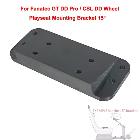 Mounting Bracket For Fanatec CSL DD/GT DD Pro Wheel Playseat Table 15° Angle