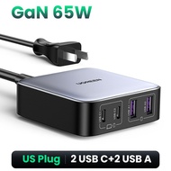 UGREEN 65W GaN Charger Desktop Laptop Fast Charger EU/UK Plug 4 in 1 Adapter 2C2A For iPhone 14 13 1