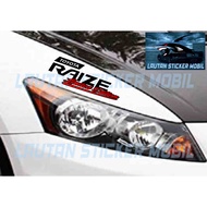 MESIN Cutting toyota raize Car Sticker Hood And Car Front bumper