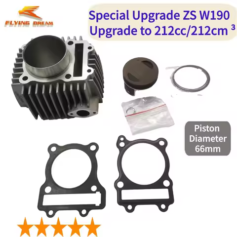 ZongShen ZS 212 cc Big Bore Engine Cylinder Kits With Piston+Gasket Special Upgrade For ZS190cc 2 Va