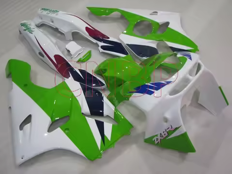 Plastic Fairings Zx6r 1994 - 1997 White Green Fairings for Kawasaki Zx6r 1996 Full Body Kits for Kaw