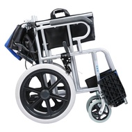 Furnibest Folding Wheelchair Portable Traveling Medical Wheelchair
