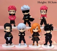 Anime and Toy World Jujutsu Kaisen Satoru Gojo Yuji Itadori Megumi Fushiguro Set of 7 White Stand Co