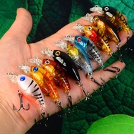 TEMU 9pcs Of Rocker Fatty Floating Minnow Lure For And Walleye Fishing In Streams