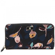 Kate Spade Dawn Paper Rose Large Continental Wallet wlru5556 in Black Multi