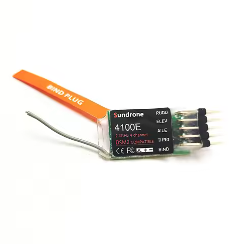 Sundrone 4100e Receiver With Antenna 4Ch MICRO FULL RANGE 4100x 4 channel For DSM2 Transmitter Contr