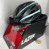 [二手物］2018年出品 比利時 LAZER 單車安全帽 Bianchi O2消光黑/湖水綠邊
