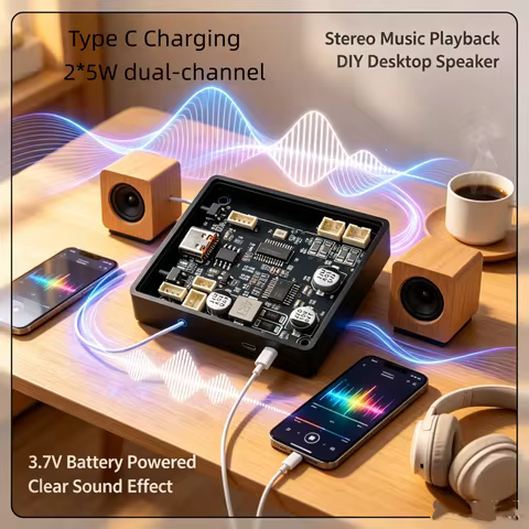 DC 5V Tws Stereo Bluetooth Power Amplifier Board Dual Channel 2x10w Sound Module DIY Car speakers Ty