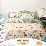 KATUN Dino Bed Sheet Set | Microsilk Cotton | 120x200 140x200 160x200 180x200 | Korean Bed Sheets Be