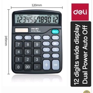 U.P $16.90! Deli 837ES 12 Digit Wide Display Calculator school use work use