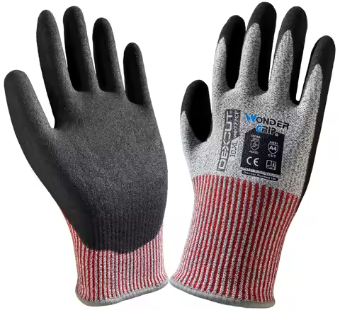 Anti Cut Work Glove ANSI A4 Butcher Resistant Proof Safety Aramid Fiber Heavy Duty Rigger HPPE Micro