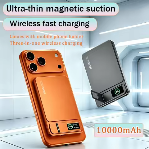 W05 10000mAh ultra-thin power bank compatible with magnetic wireless 20W fast charging for MagSafe f