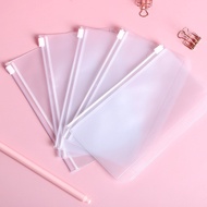 A5 A6 A7 Zipper Transparent Bag 6-Hole Notepad Notebook Storage PVC Ticket Bag Beg Simpanan PVC