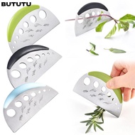 BUTUTU Herb Cutter Stripper, Stainless Steel Multifunctional Vanilla Vegetable Greens Leaf Remover, 