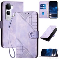 Leather Flip Case for Itel S26 S25 Ultra Power 70 P55 P55t A95 A90 A80 A50 A50C A48 City 100 Butterf