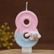[Yugui Dog Number Candle] Creative DIY Birthday Cake Decoration Handmade Birthday Party Must-have Cu