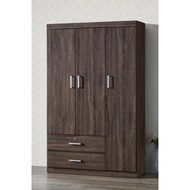 Wardrobe / 3 Doors 2 Drawers Wardrobe / Almari Pakaian 3 Pintu 2 Laci / Almari Baju