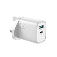 JOYROOM - L-QP2011 20W PD QC3.0 USB / Type-C 雙輸出快速 機充電器 英規 白色