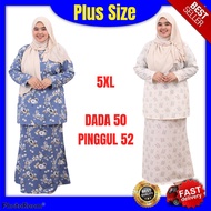 5XL PLUS SIZE BAJU KURUNG COTTON Ukuran Dada 50" l ANGGUN COLLECTION l  Murah Cantik