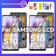 Touchscreen for Samsung Galaxy S10 S10 Plus S10+ G975F G770 G975U G975W Includes Frame Fullset (NOT 