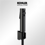 HITAM Kohler Cuff Jet Shower Bidet / Hygiene Spray with Hose and Bracket Black / Matte Black K-98100