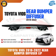 CPO- 2018 2019 2020 2021 2022 2023 TOYOTA VIOS CURVE Car Rear Bumper Diffusers Lip Spoiler Body Kits