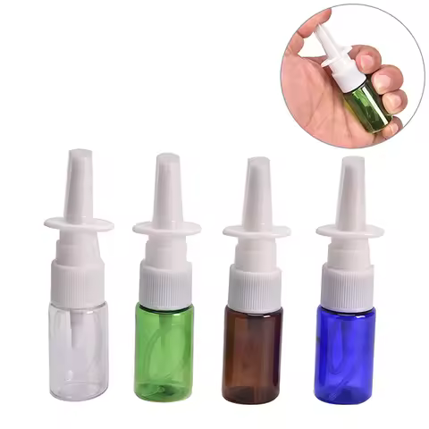 1Pc Pump Sprayer Mist Nose Spray Refillable Bottle 10ml Nasal Spray Bottles