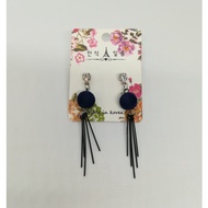 Stylish Earring - Velvet Ball Studs Dangling E23