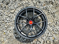 8.7kg New Car Sport Rim FLOW FORMING Wheels BBS Model - 19x8.5 19x9.5 5x114 ET35 Hyper Black - READY STOCK