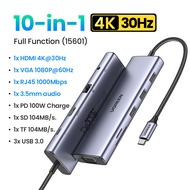 UGREEN 15375 15600 15601 CM498 9 in1 USB Type C Hub Set, 60Hz HDMI Hub, RJ45 1Gbps, USB 3.0, SD TF w