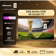 Hisense 43-75 inch 4K UHD Dual Band WiFi Voice Control Smart TV/ Dolby Vision/AI 4K- E6Q