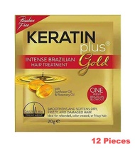 Keratin Plus Gold  in Sachet 12 Pieces
