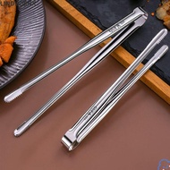 LINDW99NX 2pcs Bread Tongs, Cooking Utensils 304 Stainless Steel Barbecue Tongs, Accessories Silver 