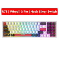 【จัดส่งภายใน 3 วัน】 ZIFRIEND R78 คีย์บอร์ดแมคคานิค คีย์บอร์ดเกมมิ่งแบบมีสายพร้อมแป้นตัวเลข