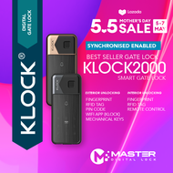 KLOCK K2000 WIFI DIGITAL GATE LOCK WITH INSTALLATION