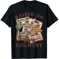 Country Raised On 90'S Country Music 90S Mixtapes Men T-Shirt