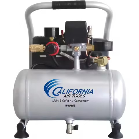 California Air Tools CAT-1P1060S Light Quiet Portable Air Compressor Lightweight Ultra Quiet Oil-Fre