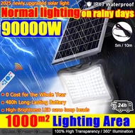【ready stock】solar light outdoor lighting 90000w solar garden light solar street light 0 electricity
