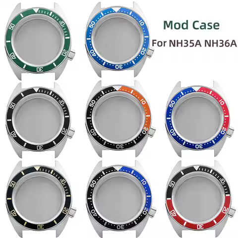 40mm For Seiko No 5 modified Seiko Turtle case movement NH35A NH36A 4R case bezel sapphire glass sca