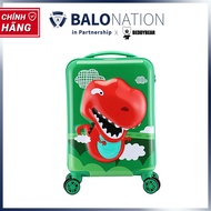 [CHÍNH HÃNG] Vali Kéo Nhựa Cho Bé Size Xách Tay BEDDYBEAR In Hình Dập Nổi 3D Khủng Long BJX-LV-004 -