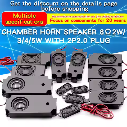 1PCS Audio Portable Speakers 8Ω 2W/3/4/5W 3370 3718 3080 Chamber Speaker Advertising Machine Passive