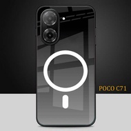 HP Glitter Glass Phone Case For POCO C71 - POCO C71 Phone Case - K149