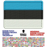 Bet FLAG EMBROIDERED PATCH / EUROPEAN FLAG OF THE ESTONIA COUNTRY