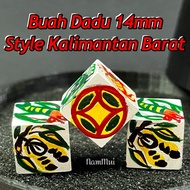 Dadu Indonesia traditional game Kalimantan barat style 14mm kayu